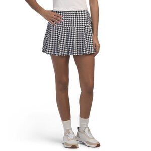 G LIFESTYLE Houndstooth Upf 50 Pleated Skort